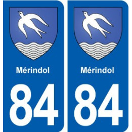 84 Mérindol blason autocollant plaque stickers ville