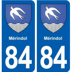 84 Mérindol blason autocollant plaque stickers ville
