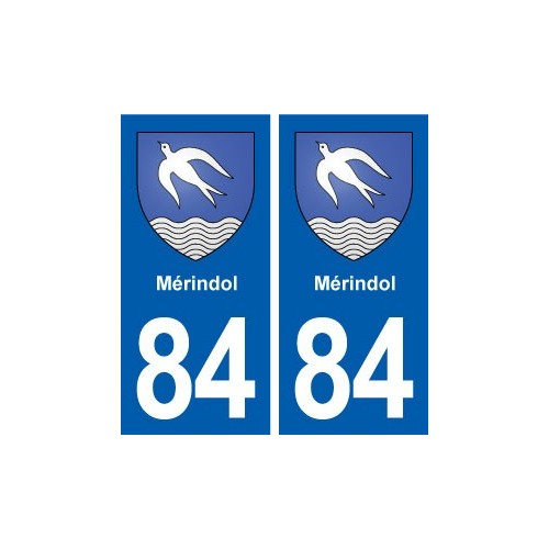 84 Mérindol blason autocollant plaque stickers ville