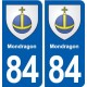 84 Mondragon blason autocollant plaque stickers ville