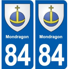84 Mondragon blason autocollant plaque stickers ville