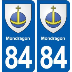84 Mondragon blason autocollant plaque stickers ville