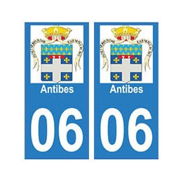06 Antibes autocollant plaque