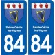 84 Sainte-Cécile-les-Vignes blason autocollant plaque stickers ville