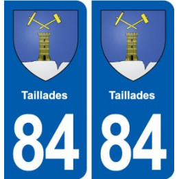 84 Taillades blason autocollant plaque stickers ville