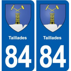 84 Taillades blason autocollant plaque stickers ville