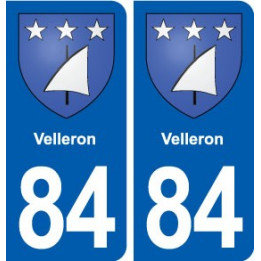 84 Velleron blason autocollant plaque stickers ville