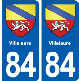 84 Villelaure blason autocollant plaque stickers ville