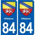 84 Villelaure blason autocollant plaque stickers ville