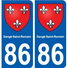 86 Dangé-Saint-Romain blason autocollant plaque stickers ville