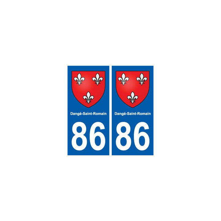 86 Dangé-Saint-Romain blason autocollant plaque stickers ville