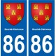 86 Scorbé-Clairvaux blason autocollant plaque stickers ville
