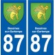 87 Bessines-sur-Gartempe blason autocollant plaque stickers ville