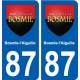 87 Bosmie-l'Aiguille blason autocollant plaque stickers ville