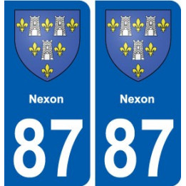 87 Nexon blason autocollant plaque stickers ville