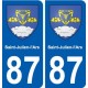 87 Saint-Julien-l'Ars blason autocollant plaque stickers ville