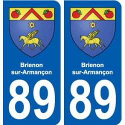 89 Brienon-sur-Armançon blason autocollant plaque stickers ville