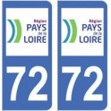 72 Sarthe sticker plate