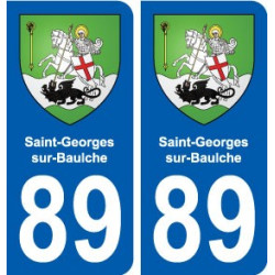 89 Saint-Georges-sur-Baulche blason autocollant plaque stickers ville
