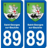 89 Saint-Georges-sur-Baulche blason autocollant plaque stickers ville