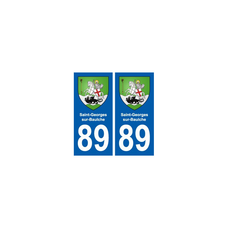 89 Saint-Georges-sur-Baulche blason autocollant plaque stickers ville