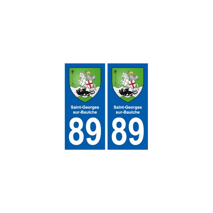 89 Saint-Georges-sur-Baulche blason autocollant plaque stickers ville