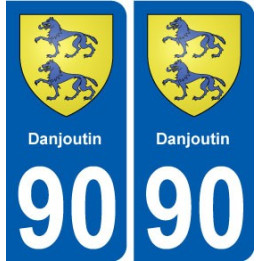 90 Danjoutin blason autocollant plaque stickers ville