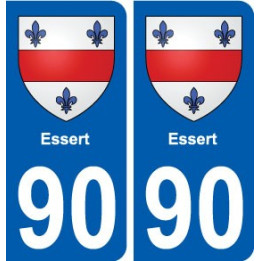 90 Essert blason autocollant plaque stickers ville