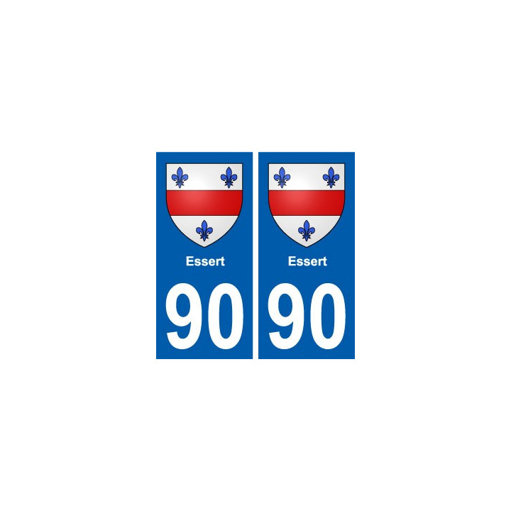 90 Essert blason autocollant plaque stickers ville