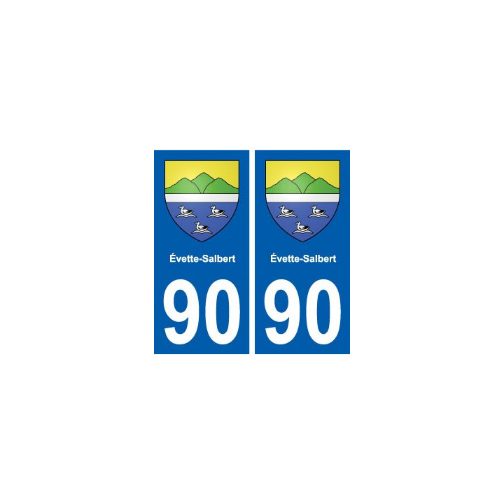 90 Évette-Salbert blason autocollant plaque stickers ville