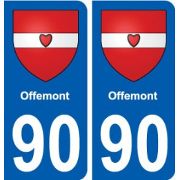 90 Offemont blason autocollant plaque stickers ville
