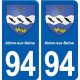 94 Ablon-sur-Seine blason autocollant plaque stickers ville
