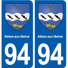 94 Ablon-sur-Seine blason autocollant plaque stickers ville