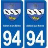 94 Ablon-sur-Seine blason autocollant plaque stickers ville