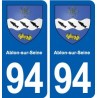 94 Ablon-sur-Seine blason autocollant plaque stickers ville