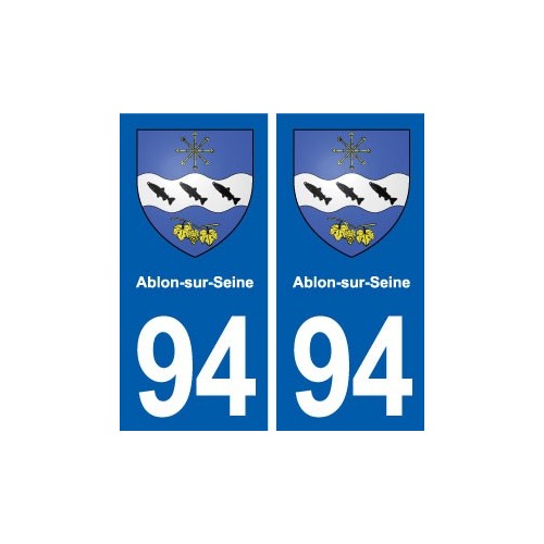 94 Ablon-sur-Seine blason autocollant plaque stickers ville