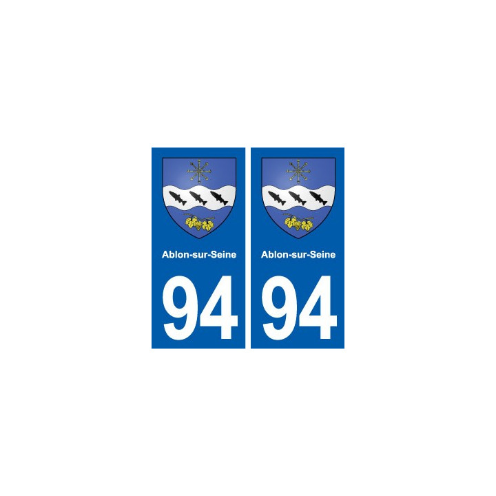 94 Ablon-sur-Seine blason autocollant plaque stickers ville