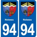 94 Noiseau blason autocollant plaque stickers ville