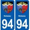 94 Noiseau blason autocollant plaque stickers ville