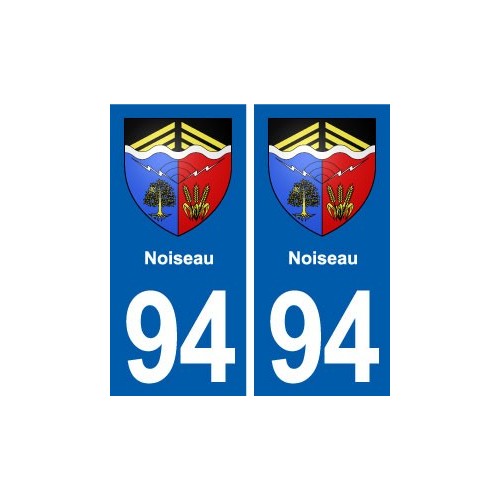 94 Noiseau blason autocollant plaque stickers ville