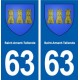 63 Saint-Amant-Tallende blason autocollant plaque stickers ville