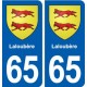 65 Laloubère blason autocollant plaque stickers ville