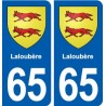 65 Laloubère blason autocollant plaque stickers ville