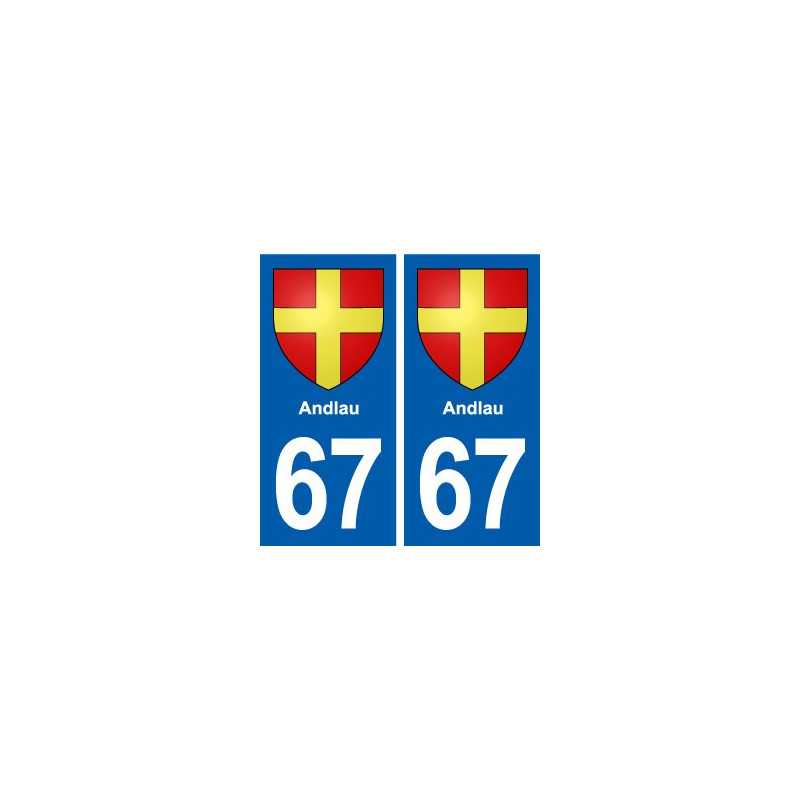 67 Andlau blason autocollant plaque stickers ville