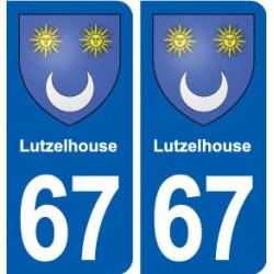 67 Lutzelhouse blason autocollant plaque stickers ville
