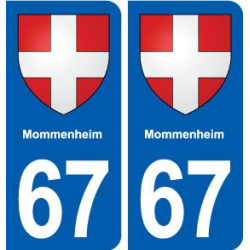 67 Mommenheim blason autocollant plaque stickers ville