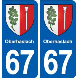 67 Oberhaslach blason autocollant plaque stickers ville