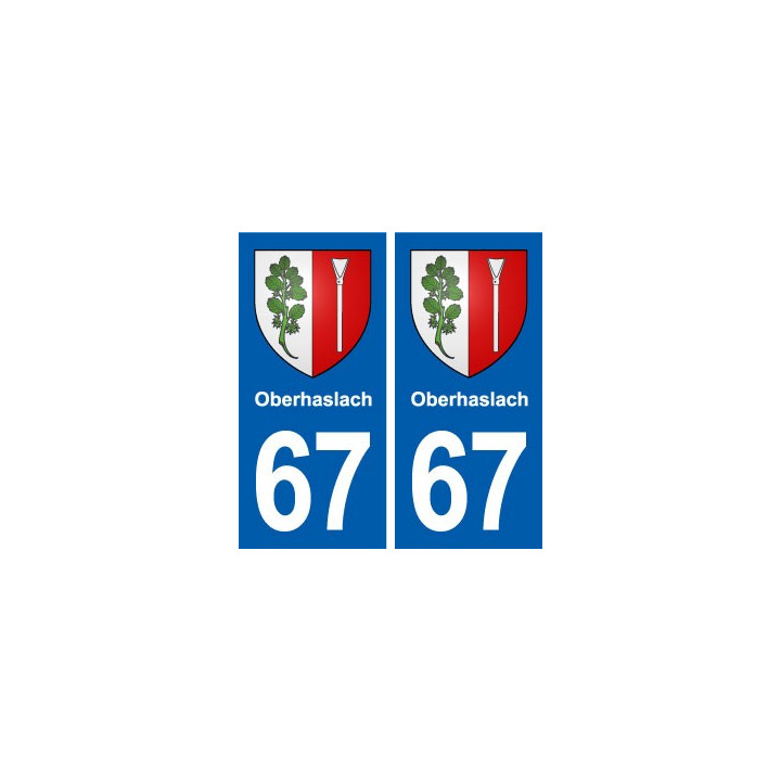 67 Oberhaslach blason autocollant plaque stickers ville