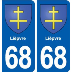 68 Lièpvre blason autocollant plaque stickers ville