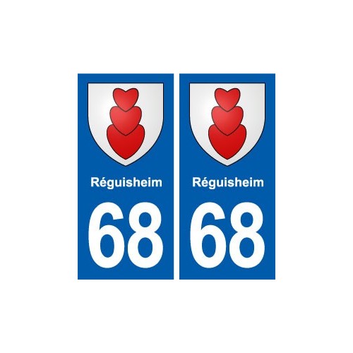 68 Réguisheim blason autocollant plaque stickers ville